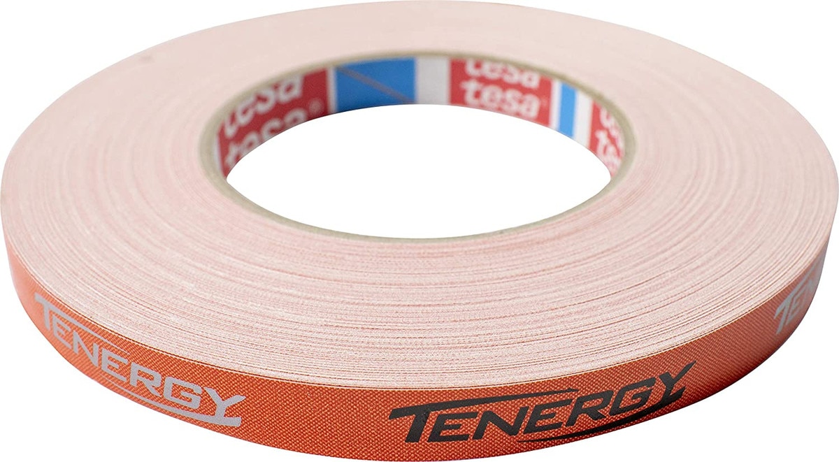 Side Tape Tenergy Orange 12mm Top View of Large Roll